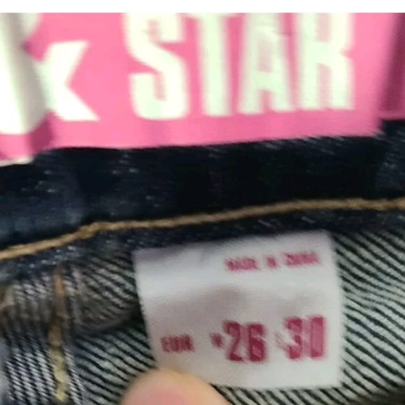 NWT H&M &Star Low Rise Bootcut Jeans 27x30 Stretch Denim Y2K Blue Flare Pants - Picture 5 of 6